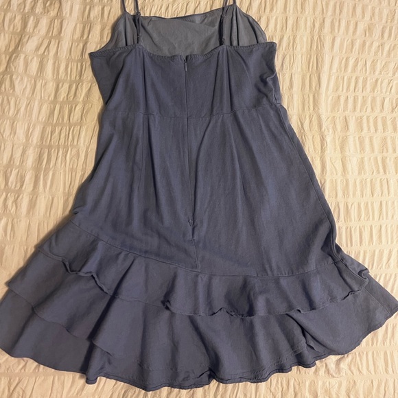 Periwinkle Lush Ruffle Mini Dress - Picture 2 of 4